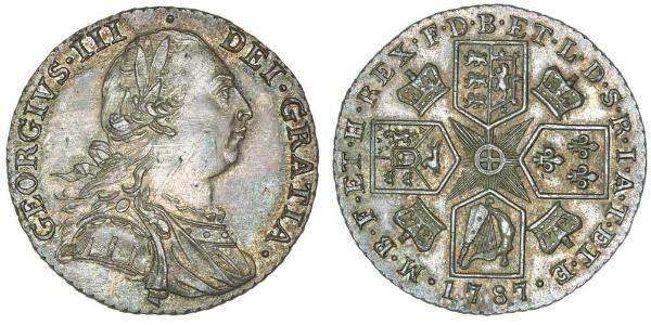 1 Шиллинг Королевство Великобритания (1707-1801) Серебро Георг III (1738-1820)