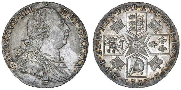 1 Шиллинг Королевство Великобритания (1707-1801) Серебро Георг III (1738-1820)