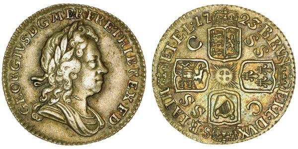 1 Шиллинг Королевство Великобритания (1707-1801) Серебро Георг I (1660-1727)