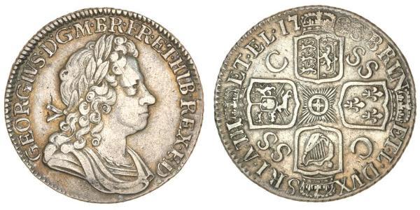 1 Шиллинг Королевство Великобритания (1707-1801) Серебро Георг I (1660-1727)