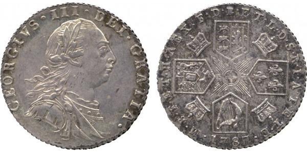 1 Шиллинг Королевство Великобритания (1707-1801) Серебро Георг III (1738-1820)