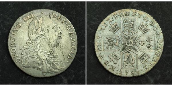 1 Шиллинг Королевство Великобритания (1707-1801) Серебро Георг III (1738-1820)