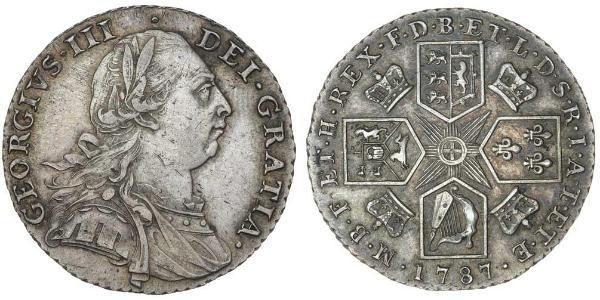 1 Шиллинг Королевство Великобритания (1707-1801) Серебро Георг III (1738-1820)