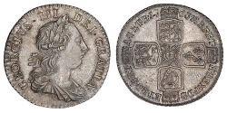 1 Шиллинг Королевство Великобритания (1707-1801) / Британская империя (1497 - 1949) Серебро Георг III (1738-1820)