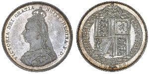 1 Шиллинг Соединённое королевство Великобритании и Ирландии (1801-1922) Серебро Виктория (1819 - 1901)