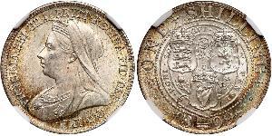 1 Шиллинг Соединённое королевство Великобритании и Ирландии (1801-1922) Серебро Виктория (1819 - 1901)