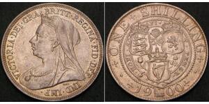 1 Шиллинг Соединённое королевство Великобритании и Ирландии (1801-1922) Серебро Виктория (1819 - 1901)