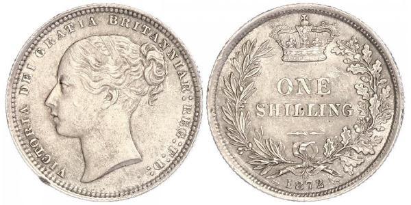 1 Шиллинг Соединённое королевство Великобритании и Ирландии (1801-1922) Серебро Виктория (1819 - 1901)