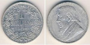 1 Шиллинг Южно-Африканская Республика Серебро Крюгер, Пауль (1825 - 1904)