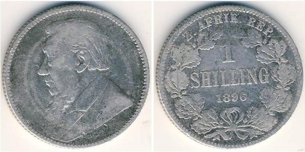 1 Шиллинг Южно-Африканская Республика Серебро Крюгер, Пауль (1825 - 1904)
