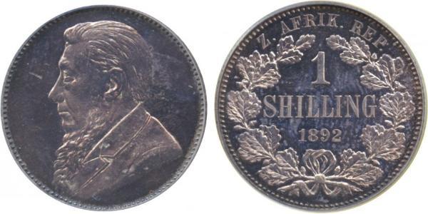 1 Шиллинг Южно-Африканская Республика Серебро Крюгер, Пауль (1825 - 1904)