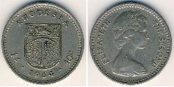 1 Шиллинг / 10 Цент Родезия (1965 - 1979) Никель/Медь Елизавета II (1926-2022)