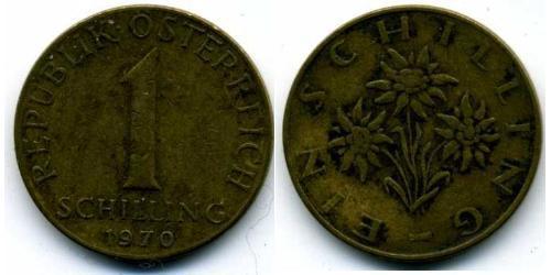 1 Шилінг Австрійська Республіка (1955 - ) Бронза/Алюміній 