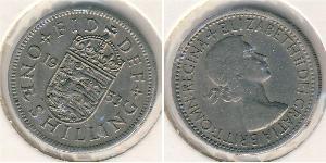 1 Шилінг Велика Британія (1922-) Нікель/Мідь Єлизавета II (1926-2022)