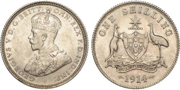 1 Шилінг Австралія (1788 - 1939) Срібло Георг V (1865-1936)