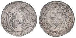 1 Шилінг Англійська співдружність (1649-1660) Срібло 