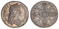 1 Шилінг Королівство Англія (927-1649,1660-1707) Срібло Карл II (1630-1685)