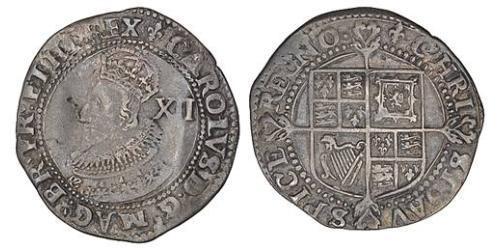 1 Шилінг Королівство Англія (927-1649,1660-1707) Срібло Карл I (1600-1649)