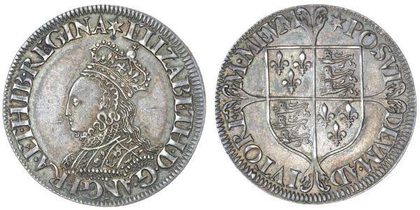 1 Шилінг Королівство Англія (927-1649,1660-1707) Срібло Єлизавета I (1533-1603)