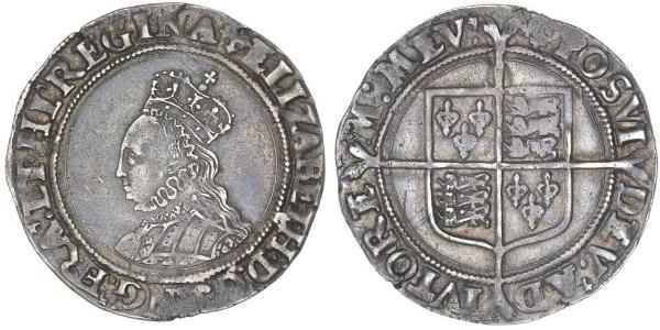 1 Шилінг Королівство Англія (927-1649,1660-1707) Срібло Єлизавета I (1533-1603)