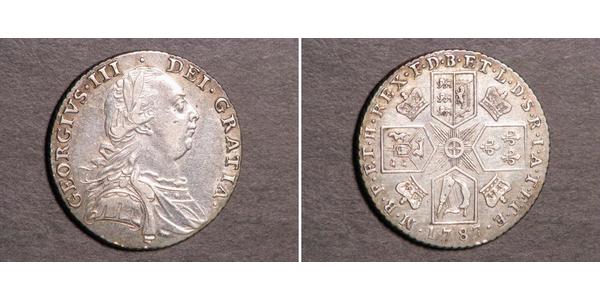 1 Шилінг Королівство Великобританія (1707-1801) Срібло Георг III (1738-1820)