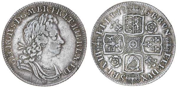 1 Шилінг Королівство Великобританія (1707-1801) Срібло Георг I (1660-1727)