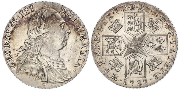1 Шилінг Королівство Великобританія (1707-1801) Срібло Георг III (1738-1820)
