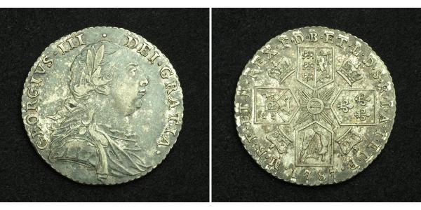 1 Шилінг Королівство Великобританія (1707-1801) Срібло Георг III (1738-1820)