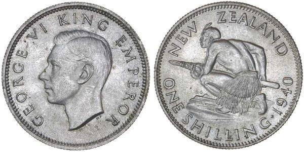1 Шилінг Нова Зеландія Срібло Георг VI (1895-1952)