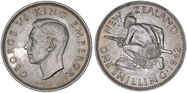 1 Шилінг Нова Зеландія Срібло Георг VI (1895-1952)
