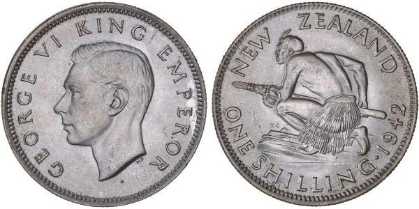 1 Шилінг Нова Зеландія Срібло Георг VI (1895-1952)