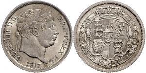 1 Шилінг Сполучене королівство Великобританії та Ірландії (1801-1922) Срібло Георг III (1738-1820)