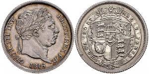 1 Шилінг Сполучене королівство Великобританії та Ірландії (1801-1922) Срібло Георг III (1738-1820)