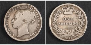 1 Шилінг Сполучене королівство Великобританії та Ірландії (1801-1922) Срібло Вікторія (1819 - 1901)