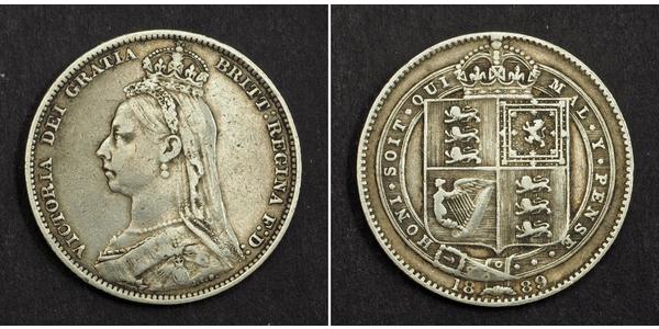 1 Шилінг Сполучене королівство Великобританії та Ірландії (1801-1922) Срібло Вікторія (1819 - 1901)