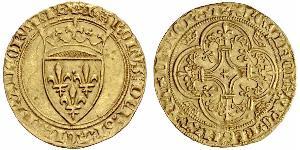 1 Экю Франкське королівство (843-1791) Золото Карл VI Божевільний (1368-1422)