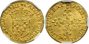 1 Экю Франкське королівство (843-1791) Золото Карл IX Валуа(1550 -1574)