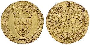1 Экю Франкське королівство (843-1791) Золото Карл VI Божевільний (1368-1422)