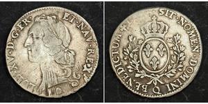 1 Экю Королевство Франция (843-1791) Серебро Людовик XV (1710-1774)