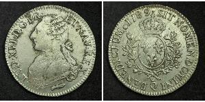 1 Экю Королевство Франция (843-1791) Серебро Людовик XVI (1754 - 1793)