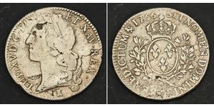1 Экю Королевство Франция (843-1791) Серебро Людовик XV (1710-1774)