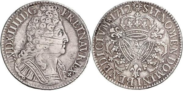 1 Экю Королевство Франция (843-1791) Серебро Людовик XIV (1638-1715)