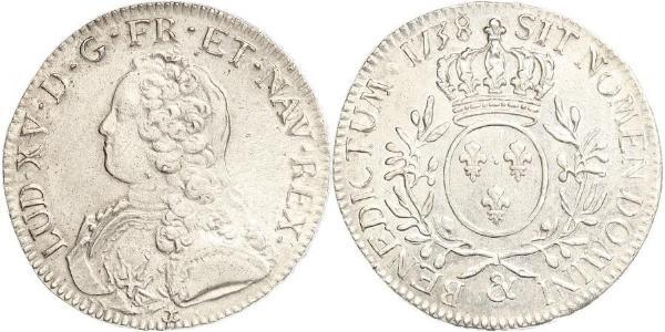 1 Экю Королевство Франция (843-1791) Серебро Людовик XV (1710-1774)