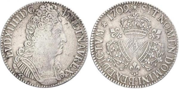 1 Экю Королевство Франция (843-1791) Серебро Людовик XIV (1638-1715)