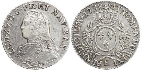 1 Экю Королевство Франция (843-1791) Серебро Людовик XV (1710-1774)