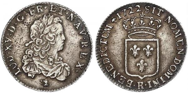 1 Экю Королевство Франция (843-1791) Серебро Людовик XV (1710-1774)