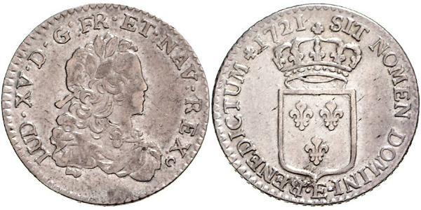 1 Экю Королевство Франция (843-1791) Серебро Людовик XV (1710-1774)