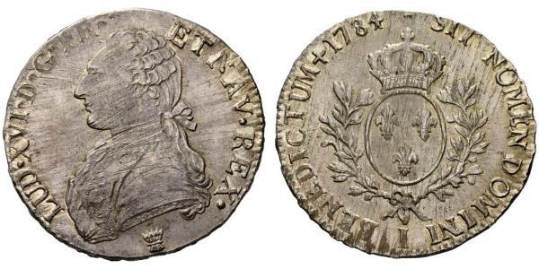 1 Экю Королевство Франция (843-1791) Серебро Людовик XVI (1754 - 1793)