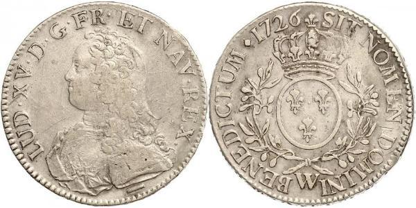 1 Экю Королевство Франция (843-1791) Серебро Людовик XV (1710-1774)