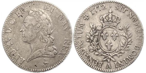 1 Экю Королевство Франция (843-1791) Серебро Людовик XV (1710-1774)